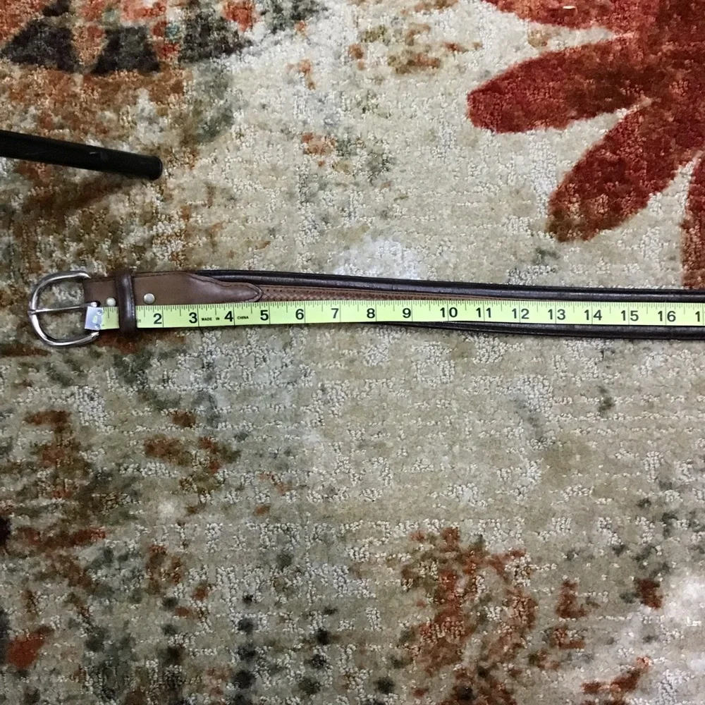 Genuine Vintage Nocona Belt size 42 Genuine Leather 2 Tone Brown Rustic